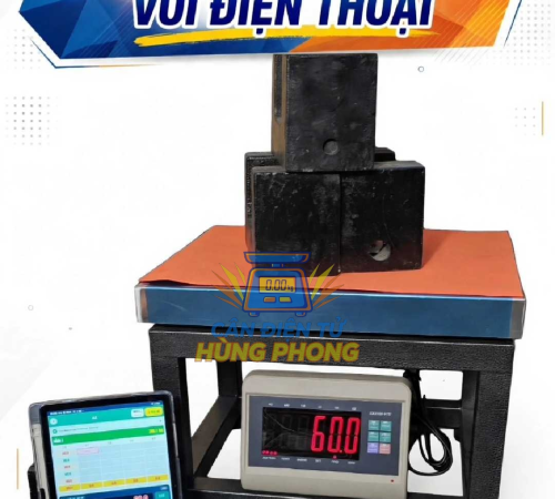 Cân điện tử kết nối với điện thoại đọc rõ số ký chuyên cân lúa cân gà vựa