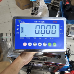 ĐẦU BÁO SỐ KG DS 166 SS VỎ INOX 304 CHÍNH HÃNG CHỬ ĐEN NỀN TRẮNG ,LẮP CHO TẤC CẢ CÁC KHUNG CÂN LED CHỐNG LÓA